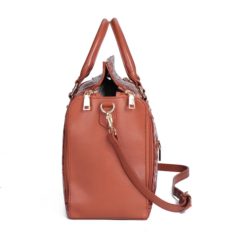 Osmond Feminine Bolsa роскошная женская сумка из тисненой кожи, сумка-Органайзер, женская сумка-тоут, многофункциональная Большая вместительная сумка на плечо