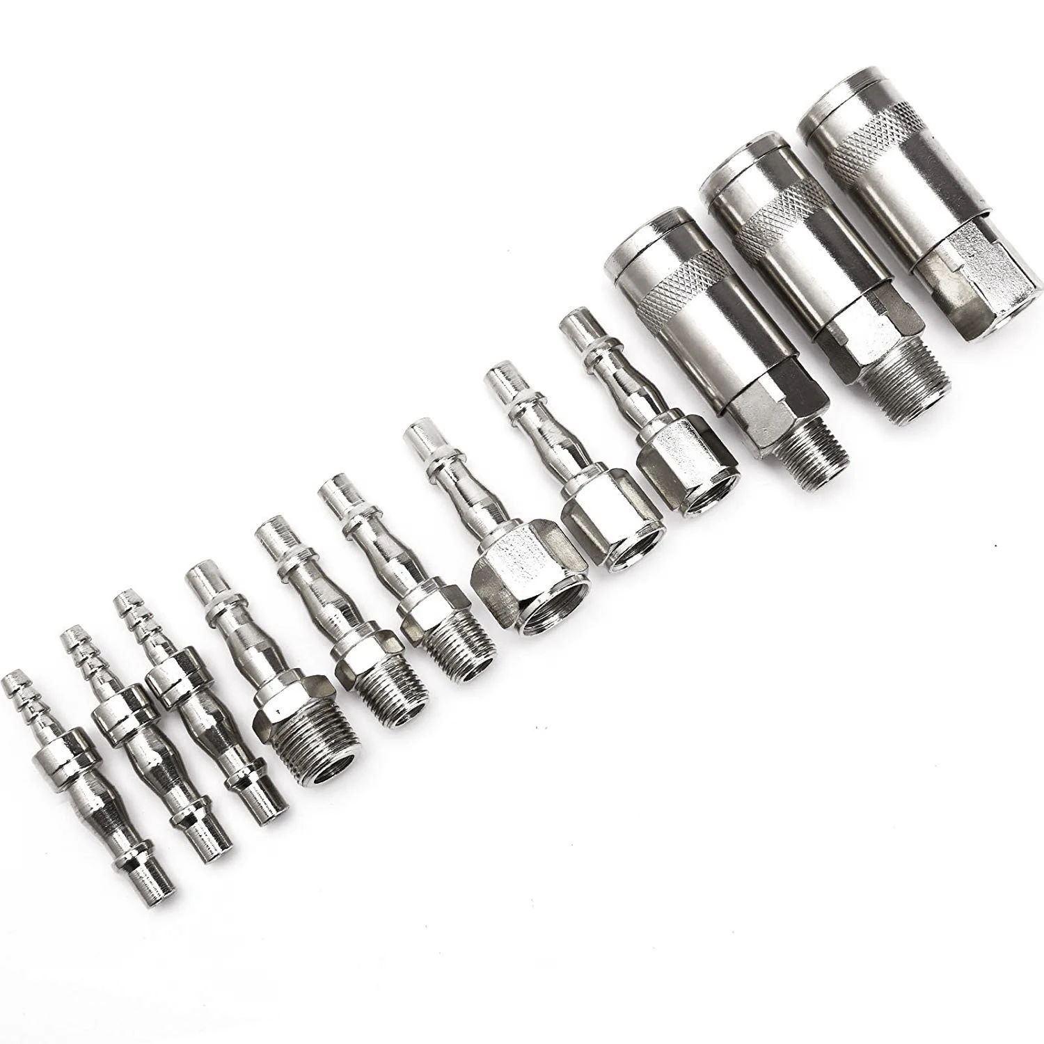 Best price 12pcs Air Line Hose Compressor Fitting Connector Quick Release Set 1/4 3/8 BSP AT360 | Обустройство дома