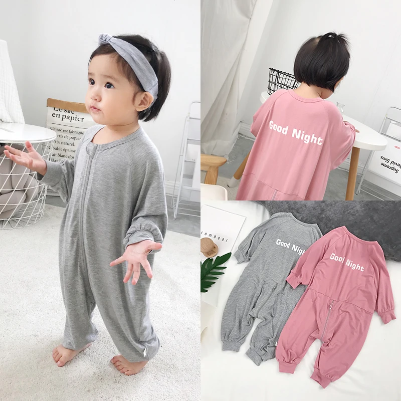 Baby Pyjamas Newborn Girl Boy Sleepers Summer Atummn Sleeper Gown Overalls Kids Boys Onsie Girls Modal Cotton Romper |