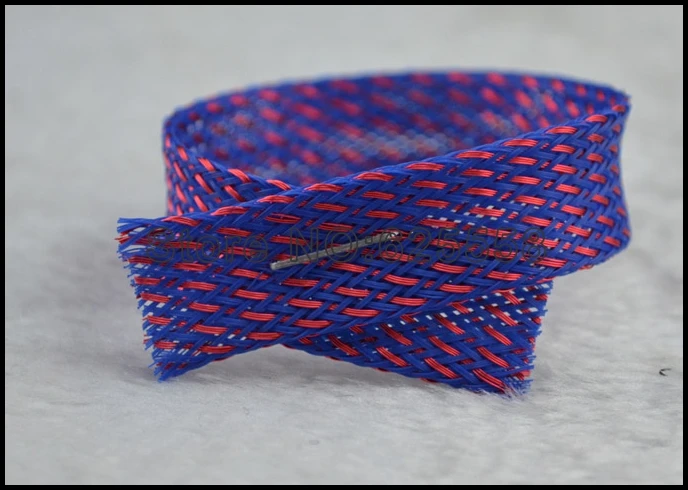 10 м 16 мм нейлоновый рукав красный и черный сетчатый плетеный рукав|sleeve sleeve|sleeve