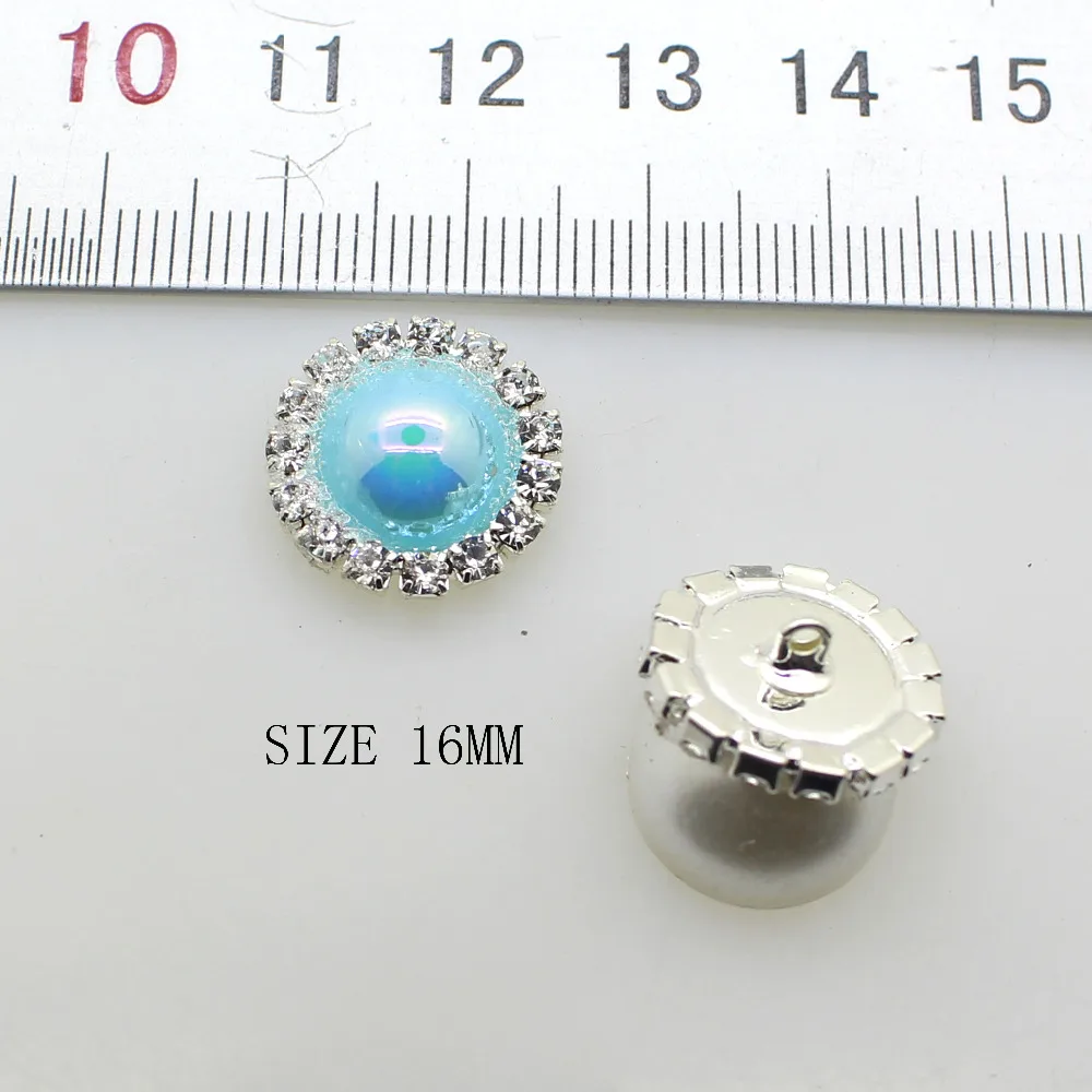 Горячее предложение 10 шт./лот 21 мм AB цветные кнопки для одежды ручной швейной