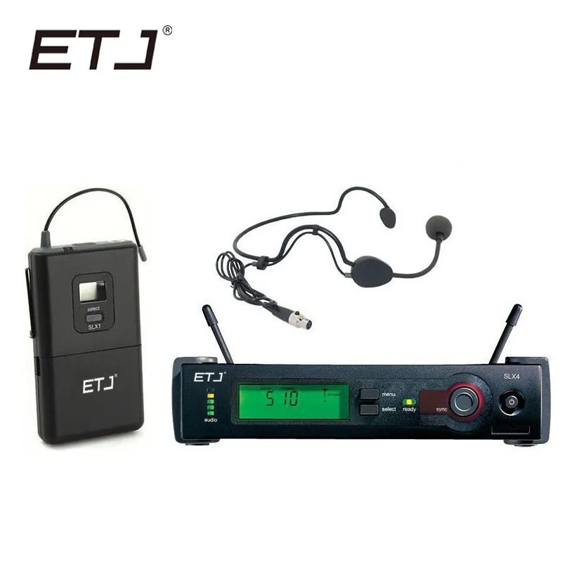 Профессиональная УВЧ Беспроводная двойная микрофонная система ETJ SLX14 черная