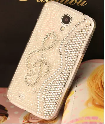 Free Shipping!Customize Pearls/Rhinestone PC Case for Samsung Note2/3/4 Edge N9150 Fashion Cover Galaxy n7100 n9000 n9100|cover sofa|cover samsung
