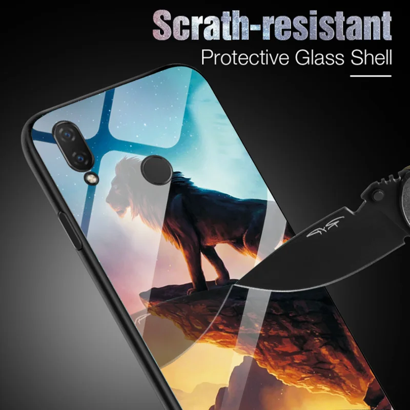 Чехол для телефона из закаленного стекла huawei Honor 8C 8 S задняя крышка 8X 8A крутой