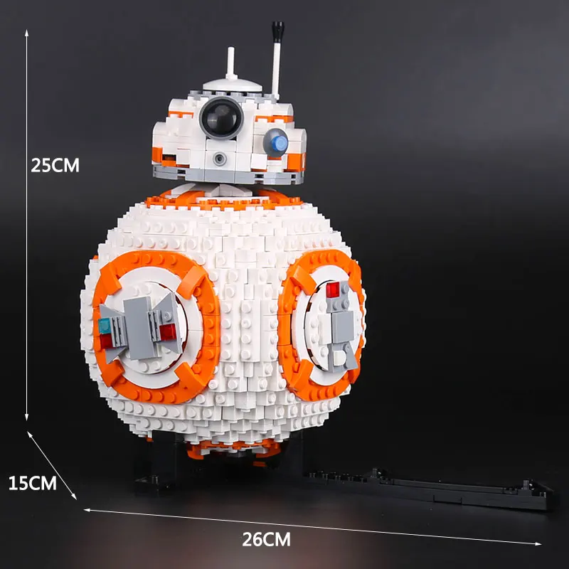05128 Star Toys Wars Double bb8 робот совместим с новыми 75187 комплектами детские конструкторы детские игрушки «сделай сам» подарки на день рождения для мальчиков