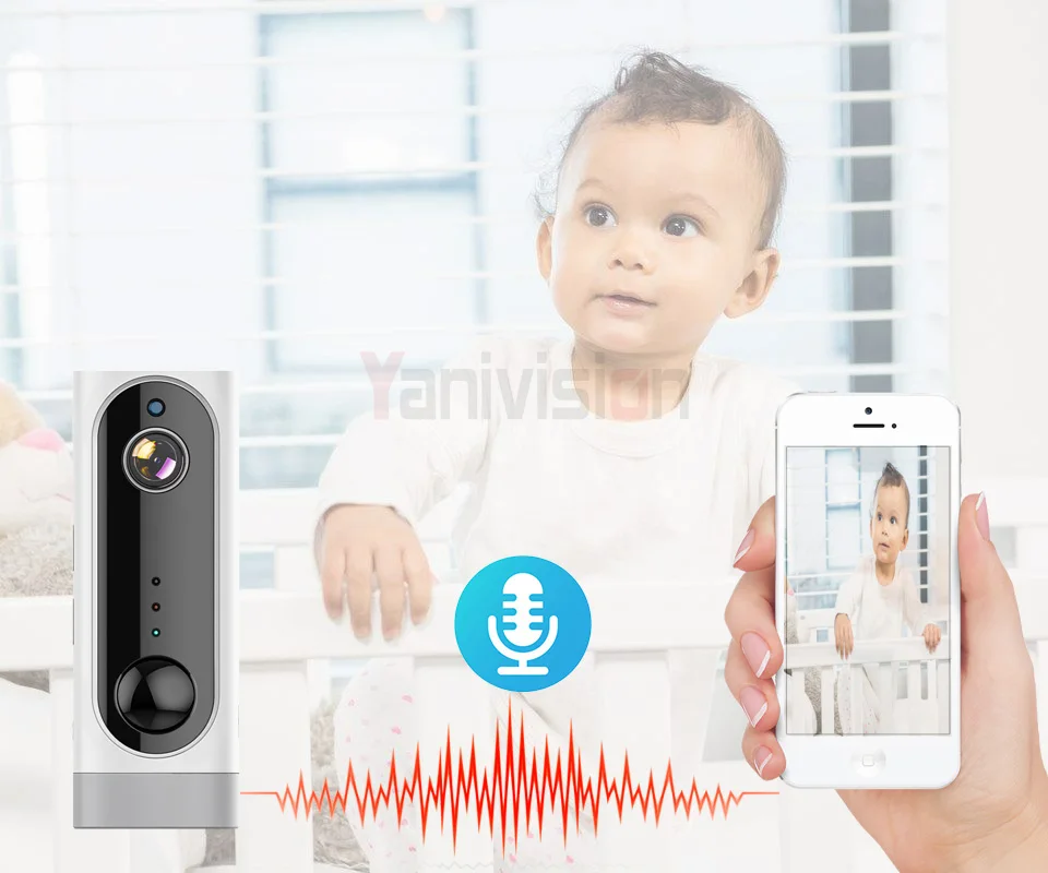 Батарея WiFi камера перезаряжаемая на батарейках 720P 1080P Full HD Крытая Беспроводная ip-камера безопасности 130 широкоугольная IOS APP ICsee