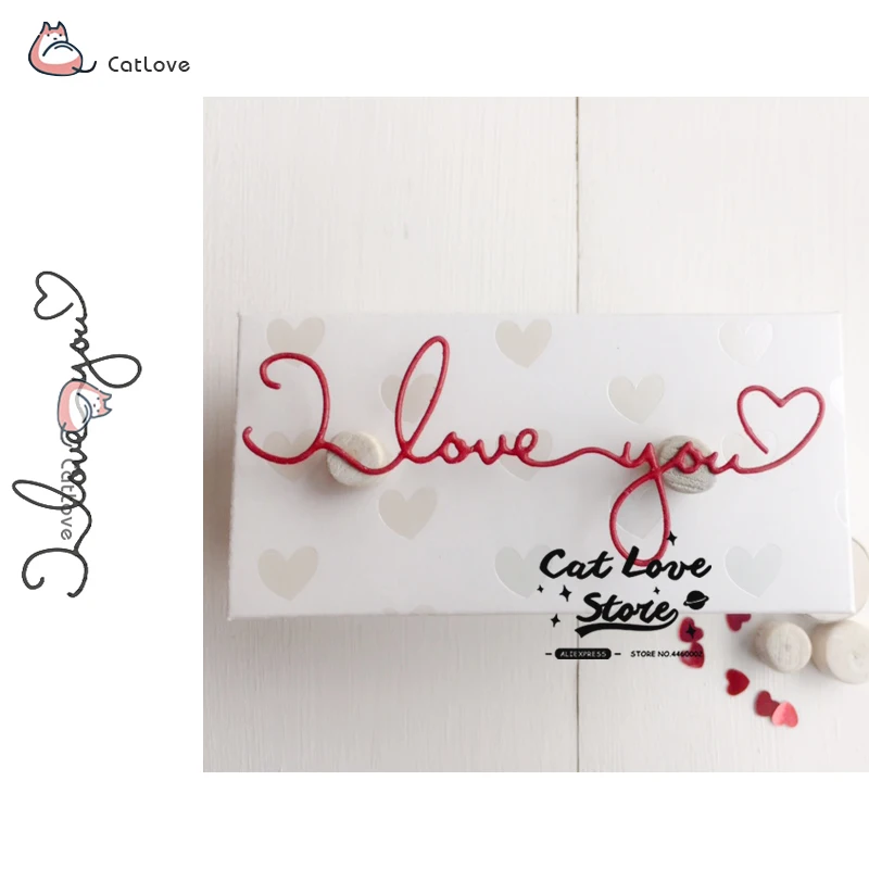 Металлические штампы I Love You трафареты для рукоделия декоративные тиснения