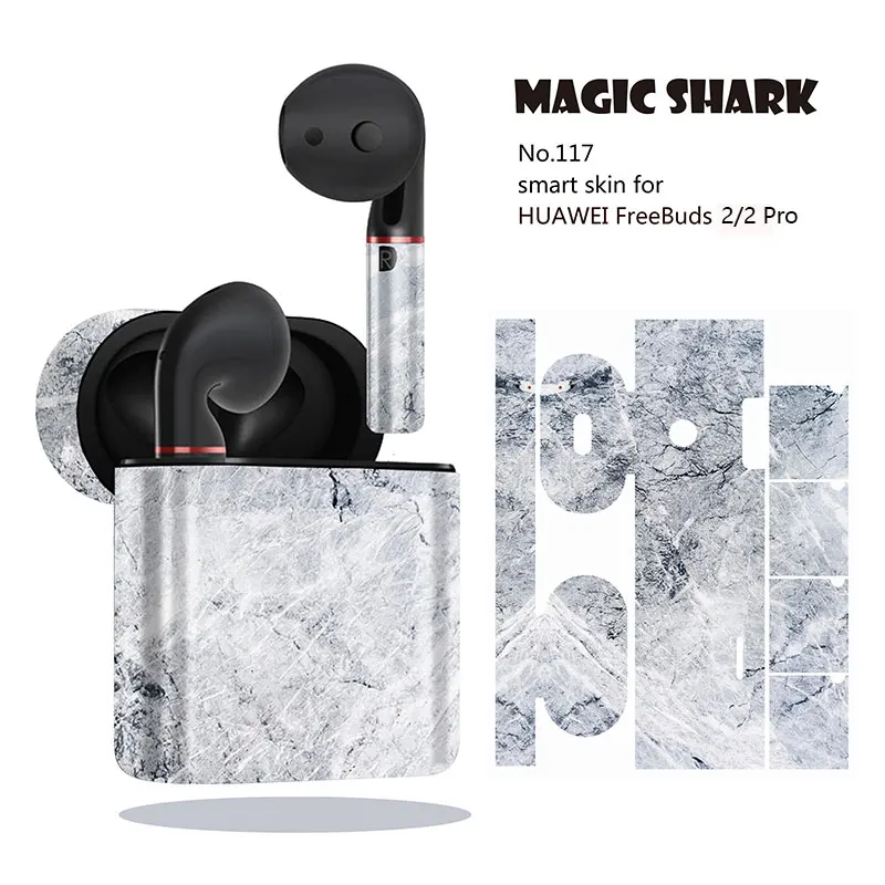 Новое поступление наушники Magic Shark с принтом мраморного камня чехол для HUAWEI Freebuds 2