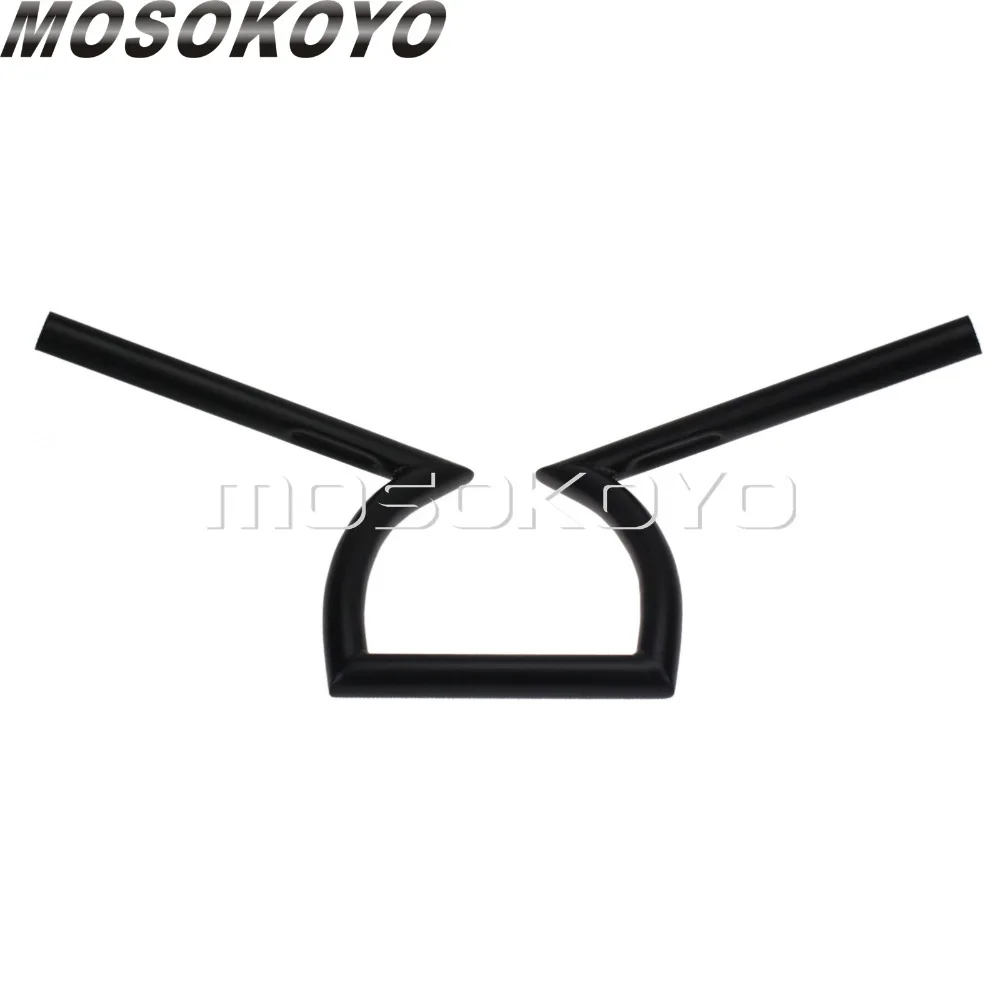 25 мм Z бар мотоцикл Кафе Racer 1 &quotчерный Drag Bar 23&quot Wide 8 &quotRise 6 5&quot вытяжной руль для