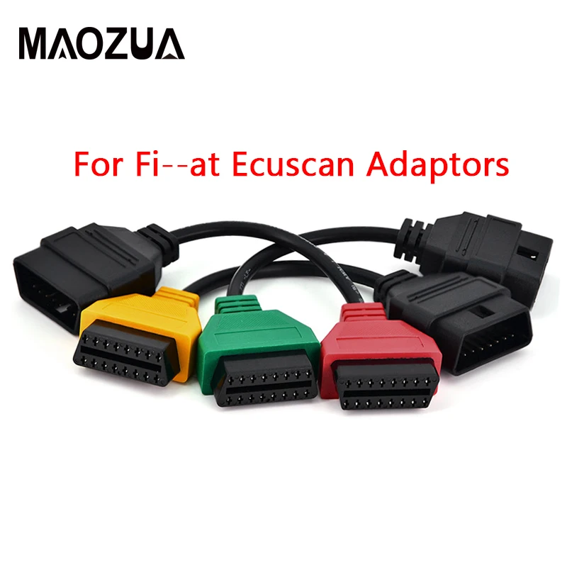 3 шт./лот для Fiat Ecu Scan адаптер разъем Fiatecuscan OBDII ODB2 EOBD 16 Pin кабель Fiat|Кабели и
