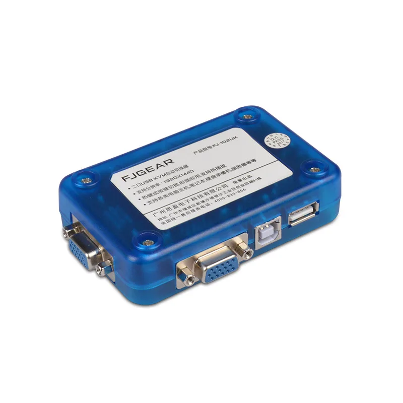 2 порта VGA Авто переключатель KVM USB разветвитель Stampante контроллер Tastiera мышь Fino a
