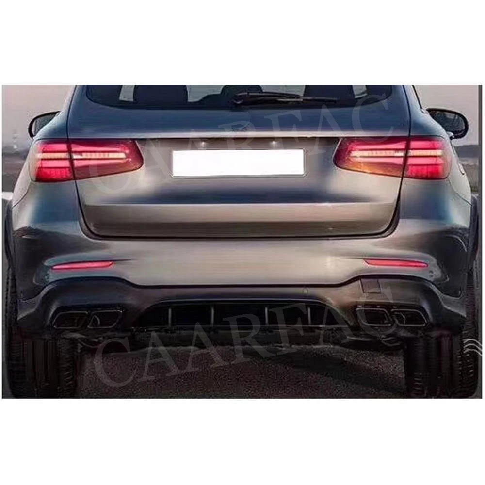 Задний спойлер с выхлопными наконечниками для Mercedes Benz GLC X253 Sport GLC300 GLC250 GLC43 2017-2019 PP