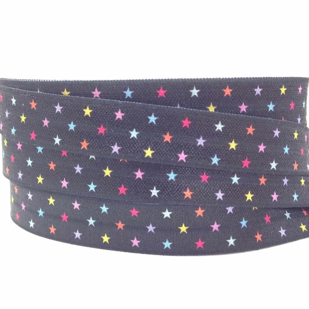 Новая коллекция 5/8 &quot принт со звездой черный на голову эластичная повязка для