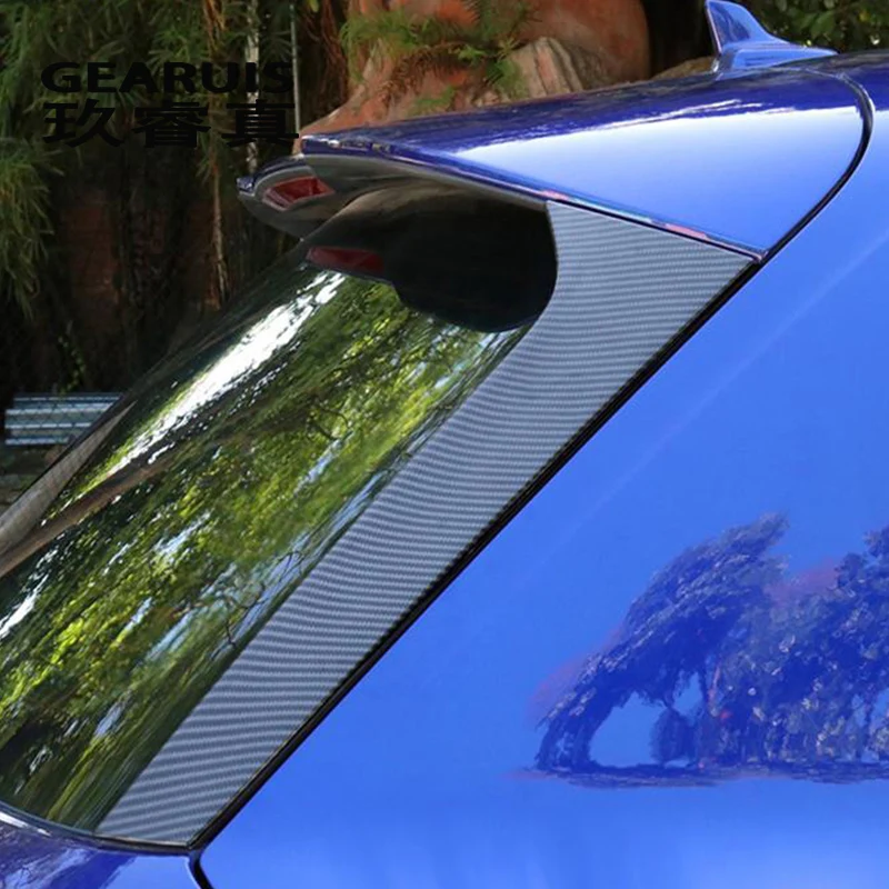 Стайлинг автомобиля из углеродного волокна заднее треугольное окно зеркало с