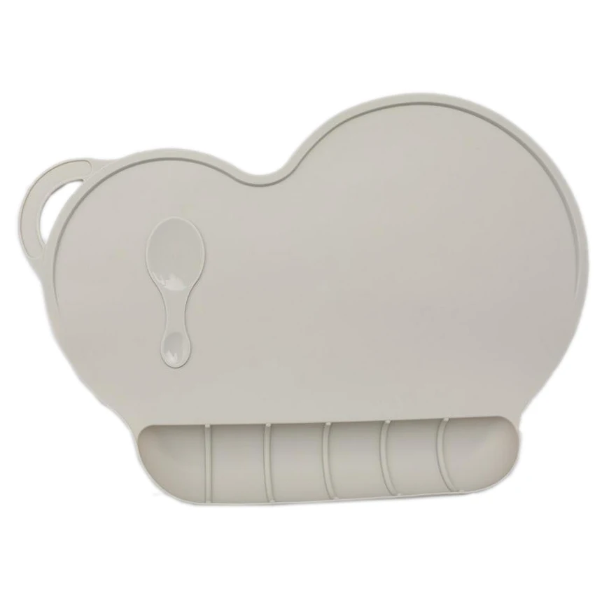 Детская силиконовая Тарелка на присоске нескользящая детская подставка