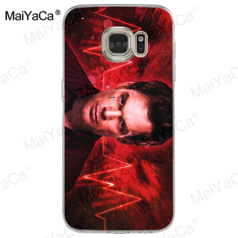 MaiYaCa ТВ шоу Dexter Morgan класса люкс качества прозрачный мягкий для телефона чехол для Samsung Galaxy S8 s7 edge s6 edge plus s5 s9 чехол
