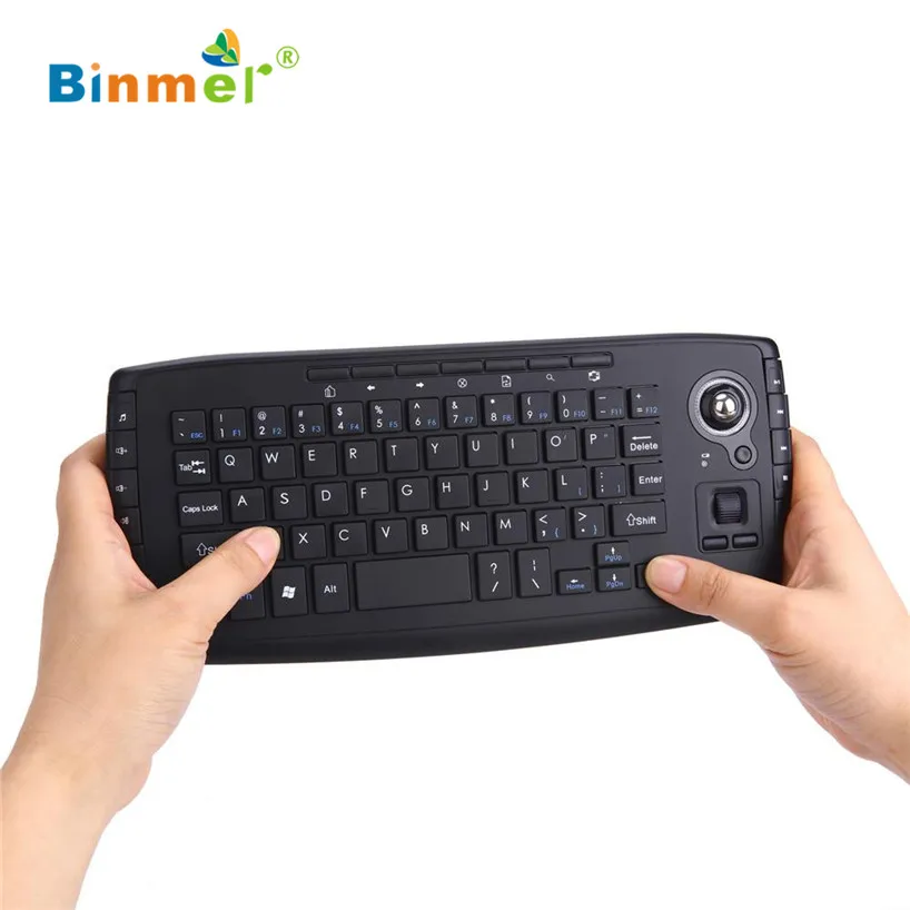 Binmer 2017 Бесплатная доставка 2 4G мини беспроводная клавиатура многофункциональная
