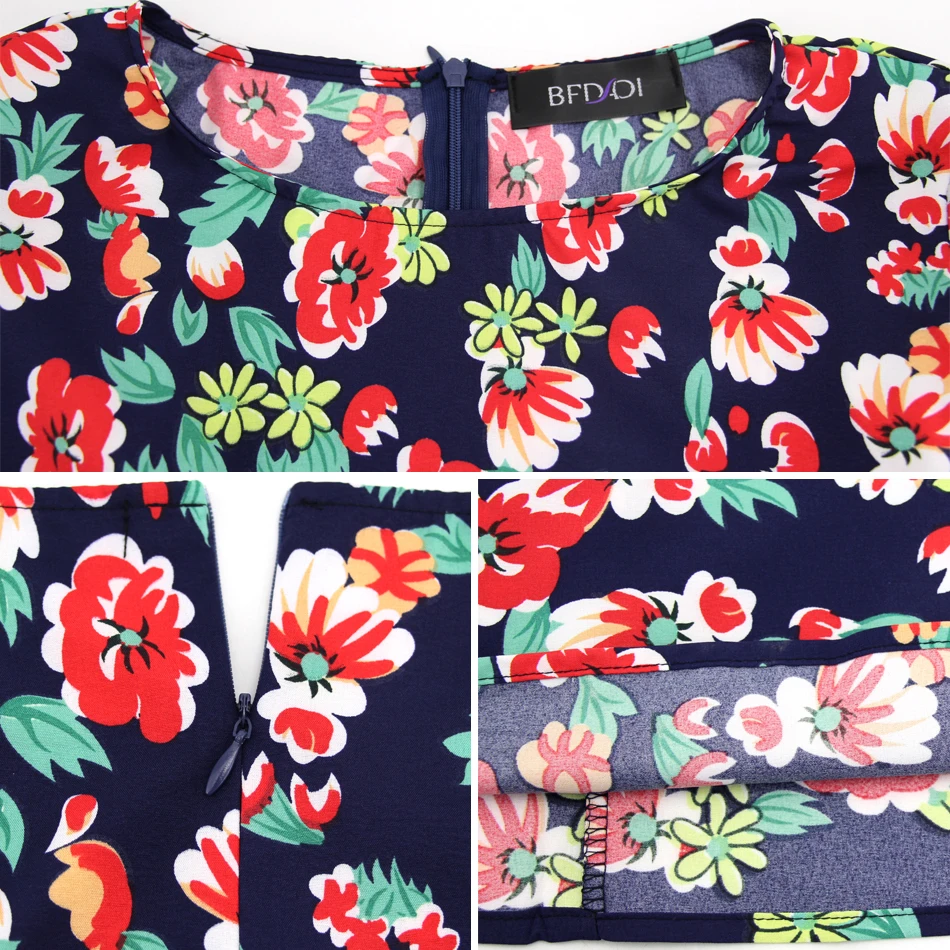 BFDADI весна-лето 2020 стильные женские платья макси с цветочным принтом BF030 | Женская