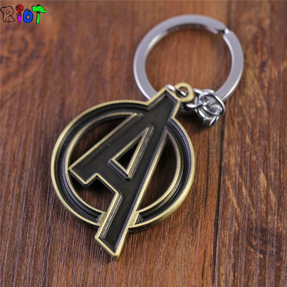 Мстители знак логотип серебро/бронза &quotА&quot Письмо удивительный ментальный