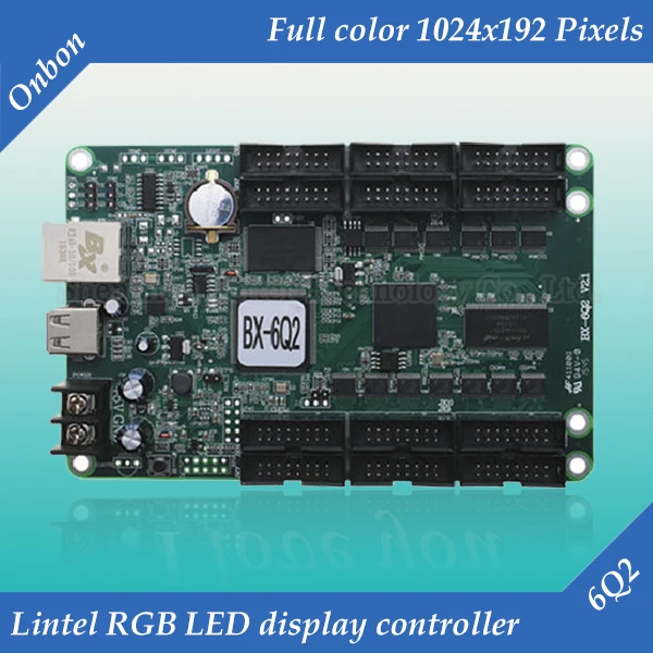 BX-6Q2 Ethernet and USB port Lintel Full color LED display control card