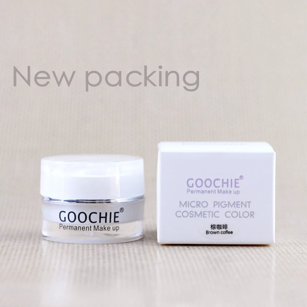 Goochie Перманентный макияж профессиональный микроблейдинг бровей тату паста пигмент Микро Пигмент 6 цветов