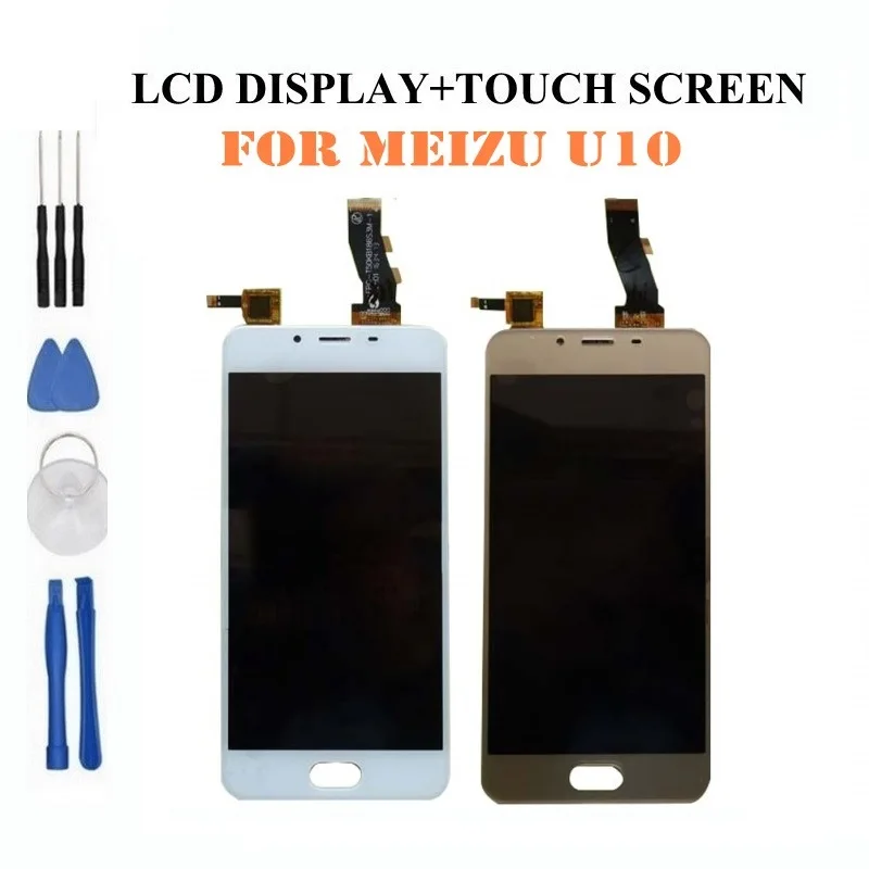 Для meizu U10 ЖК-дисплей+ дигитайзер, сенсорный экран в сборе U10, 5,0 дюймов, панель экрана мобильного телефона без рамки, инструменты в подарок