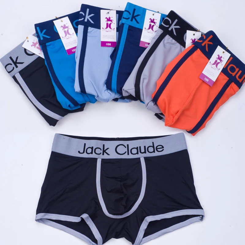 6 шт./лот мужское сексуальное нижнее белье из молочного волокна эластичное