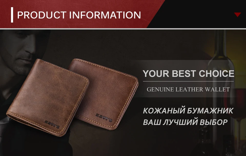 KAVIS брендовый мужской маленький кошелек из натуральной воловьей кожи с бесплатной гравировкой, кошельки для денег, мужской держатель для кредитных карт Carteira Walet Name