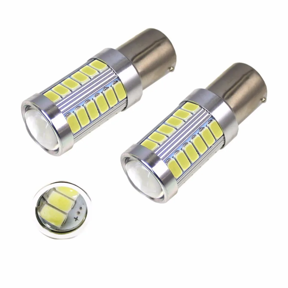 1157 BAY15D 5630 33-SMD белый 900 люменов 8000K супер яркий светодиодный стоп-сигнал поворота 12