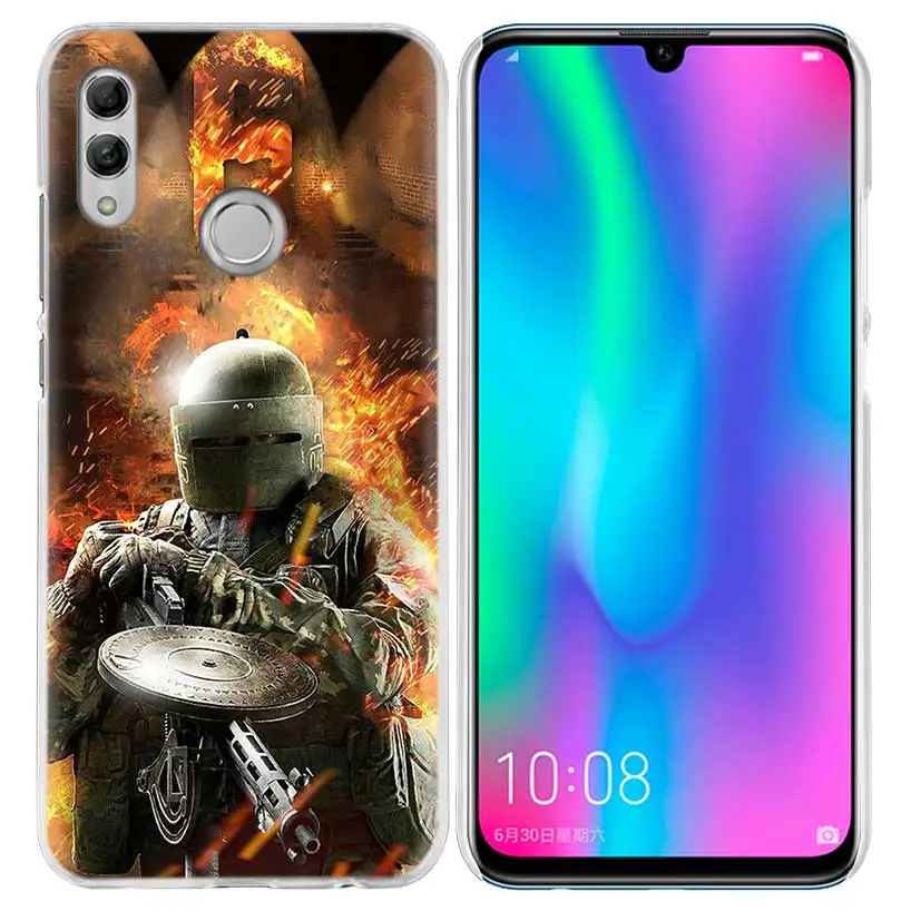 Радуга шесть чехол для huawei Honor 8X Y9 9 10 Lite Play 7C 8C 8S 8A фотоаппаратов моментальной печати 7S 7A Pro V20 20i Y6 Y7 Y5 Жесткий PC Капа чехол для телефона