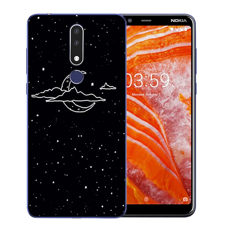 Phone Coque Cover Case For Nokia 2.1 3 5 3.1 7 Plus Soft TPU Silicone Back Hand Pattern 6 7.1 1 2018 Gel Capa |
