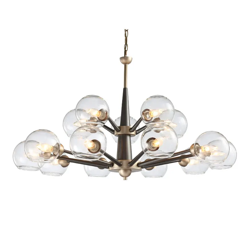 Винтажная подвесная стеклянная люстра для кафе светодиодные потолочные