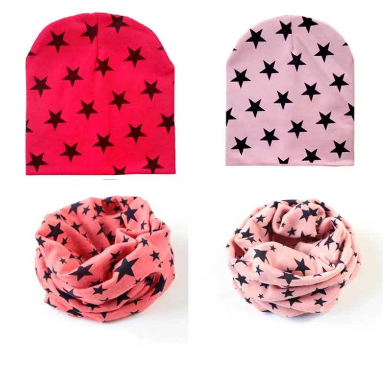 Детские шапки хлопковые для малышей шарф на осень и зиму детский шарфик с круглым