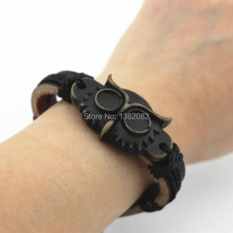 Мужские Женские Ювелирные изделия ручной работы Племенной яка кость Сова