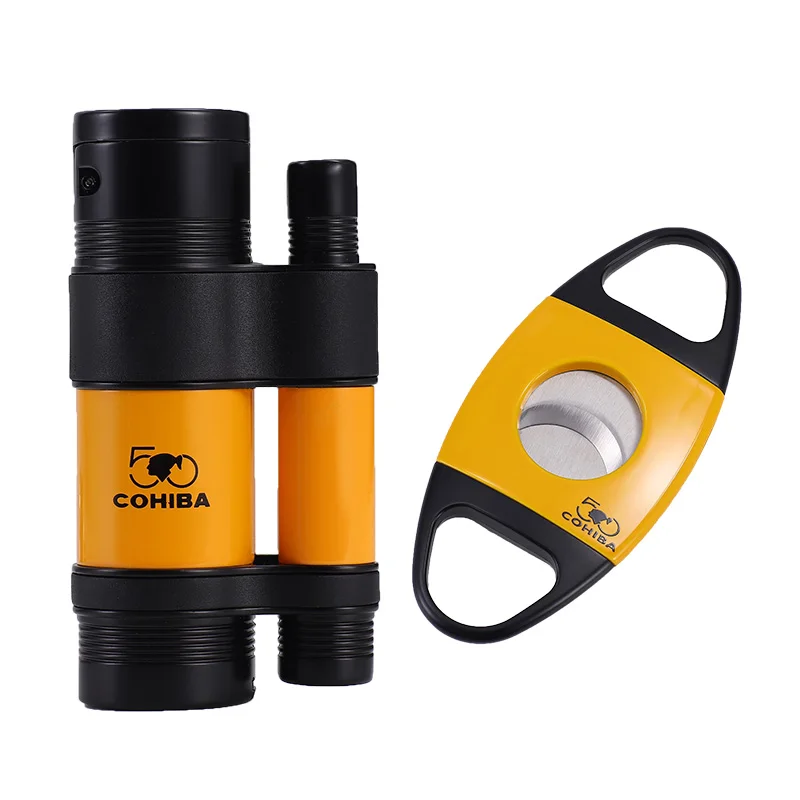 COHIBA высококачественный костюм для сигар из нержавеющей стали резак и