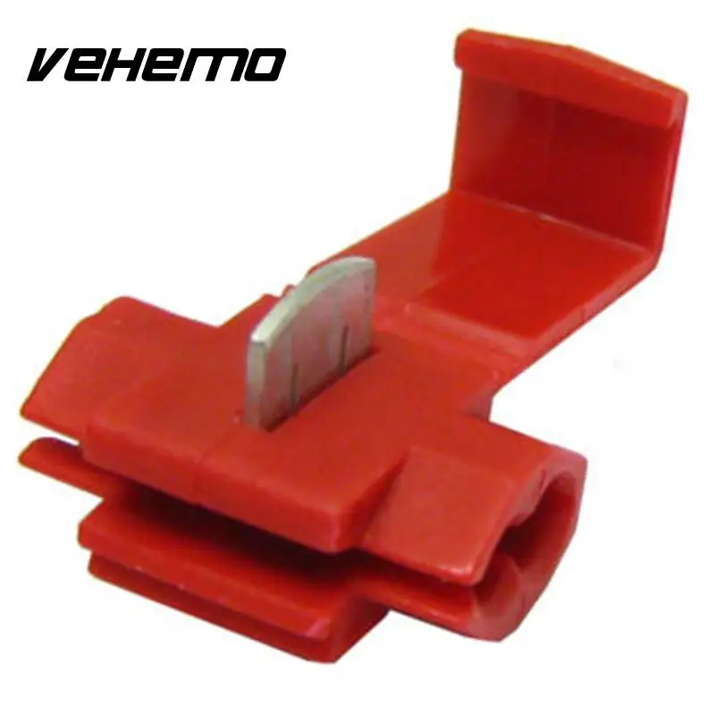 Vehemo 20 шт. красный и синий scotchlock защелкивающиеся соединители для проводов