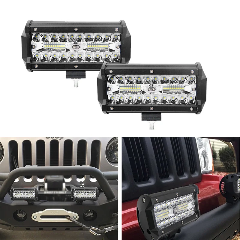 

7 дюймов 120 Вт комбинированный светодиодный светильник баров пятно луча для Wrangler вождения Offroad Лодка автомобиль тягач 4x4 внедорожник ATV 12V 24V