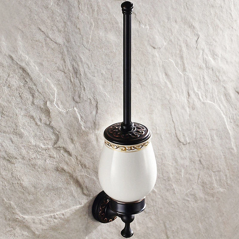 

Modern Black Wall Mounted Bath Hardware Set Luxury Brass Clothes Hooks Toilet Paper Holder Towel Bars Bathroom Accessories Set
