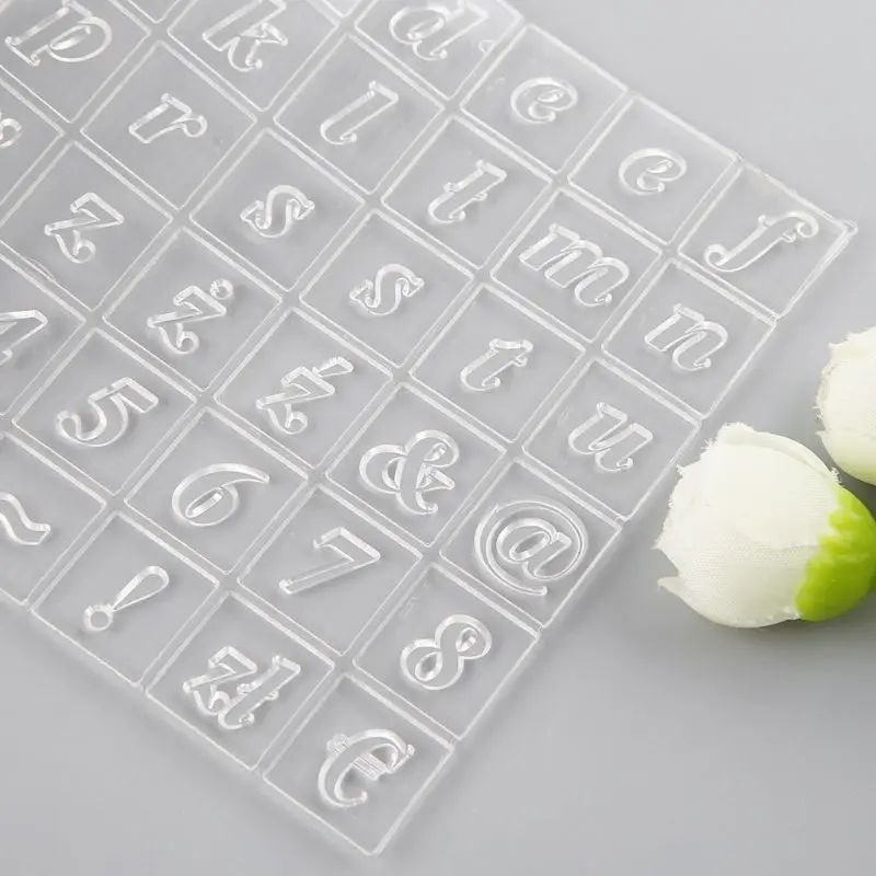 Алфавит с цифрами силиконовая прозрачная печать штамп сделай сам скрапбукинг