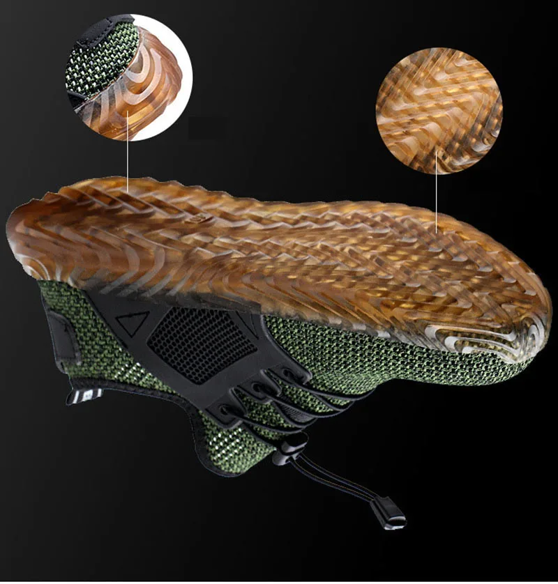 Новая дышащая легкая плетеная обувь для страхования труда противоразбивающая