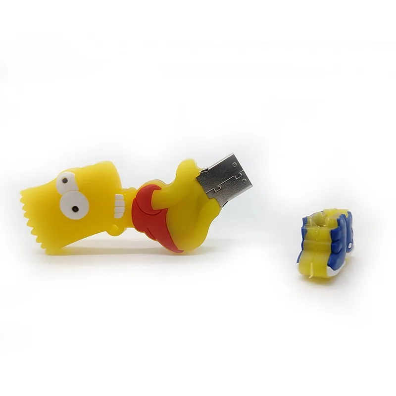 Usb флеш-накопитель Bart 64 ГБ 32 16 8 4 Гб карта памяти мультипликационного персонажа в