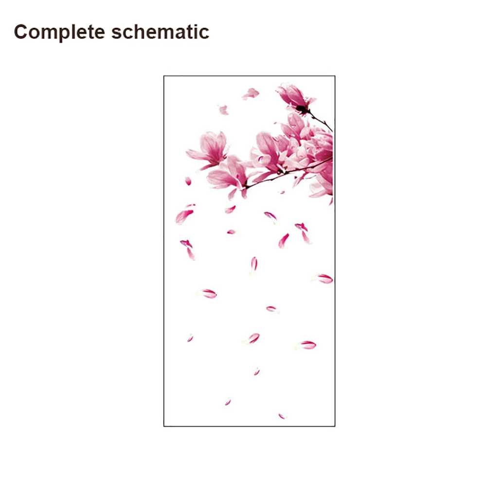 45 # Съемные ПВХ красивые падающие лепестки наклейки на стену обои для гостиной