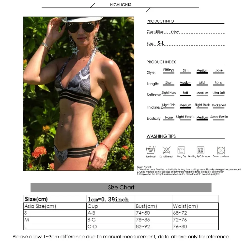 New Bikini Sexy Leopard Print Swimwear Push Up Halter Bra Brazilian Biquini Set Women Diamond Swimming Wear &amp Brief | Женская одежда