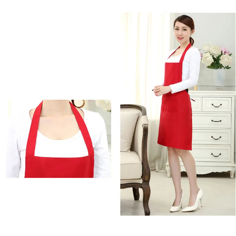 1 шт. 2 кармана Для женщин фартук фартуки для официантов барбекю ресторанная кухня