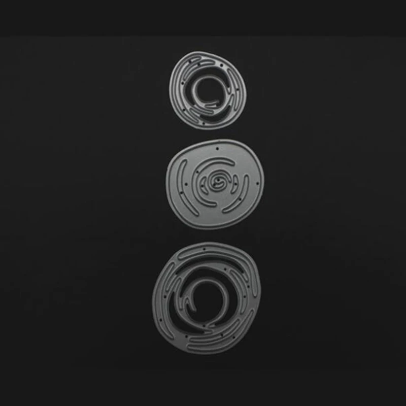 YINISE металлические режущие штампы для трафареты скрапбукинга круги карточки