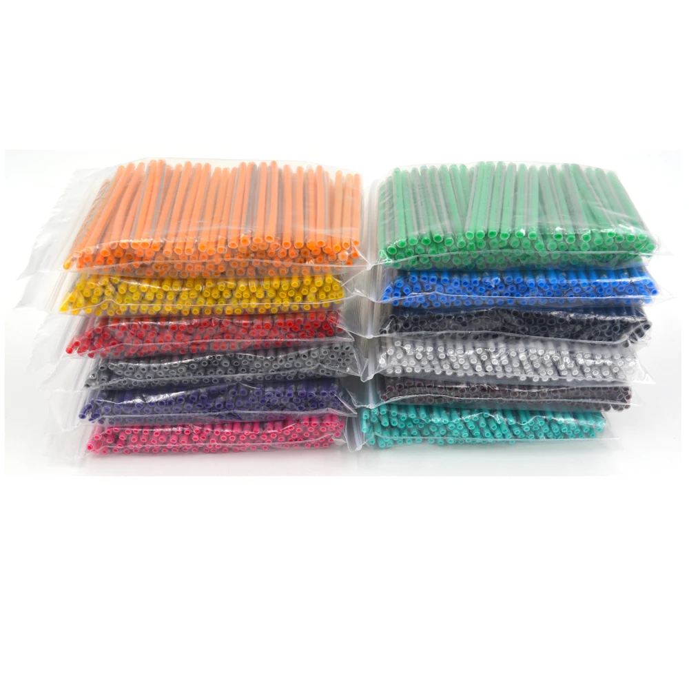 12 Opaque Colors Fiber Optic Fusion Splice Protection Sleeves Colorful Heat Shrinkable tube OD2.7 60mm -1200pcs