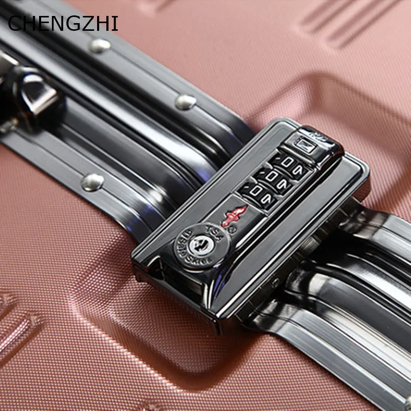 CHENGZHI Роскошные багажные серии 2" 24Inch прокатки багаж Spinner бренд тележки чемодан, дорожная сумка с колесами