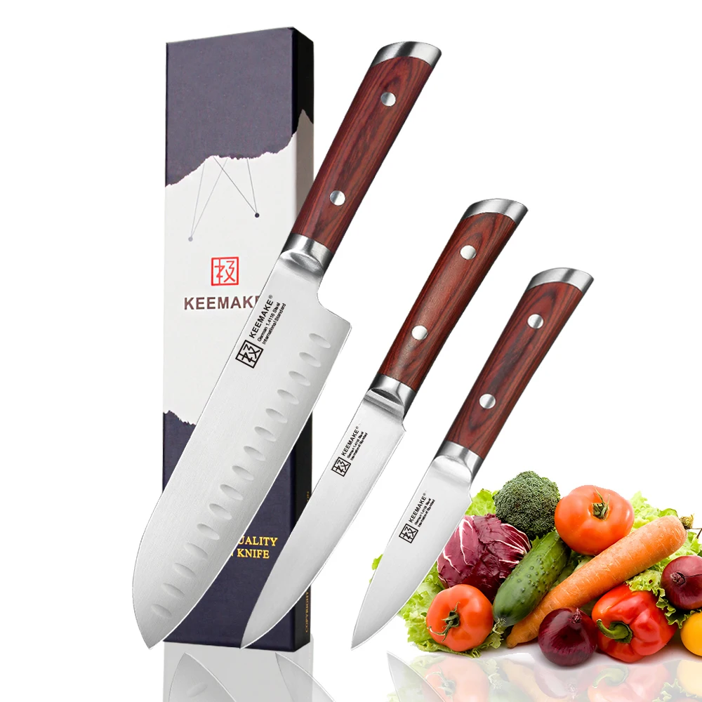 KEEMAKE Santoku универсальный нож для очистки овощей немецкий набор кухонных ножей из 1