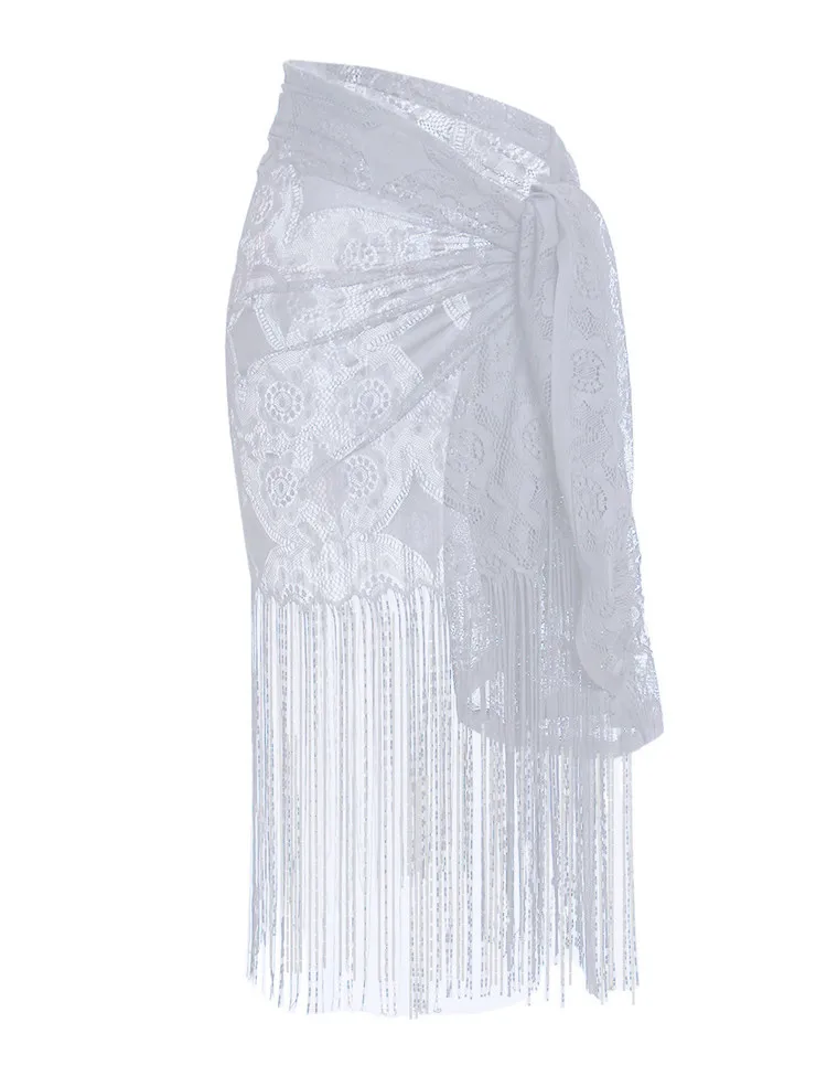 Женское платье-бикини Пляжное без бретелек с кисточками | Женская одежда