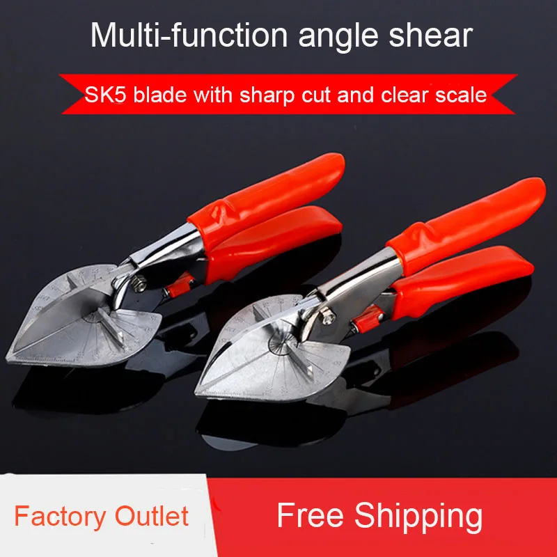 

UNeefull hand tools Angle Shear,45 Degree To 135 Degree Miter Cutter Hand Shear Multifunctional PVC PE Plastic Pipe Scissors